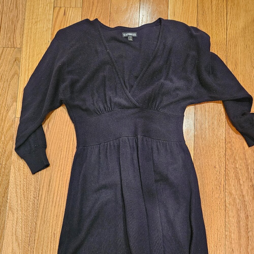 Express black sweater dress